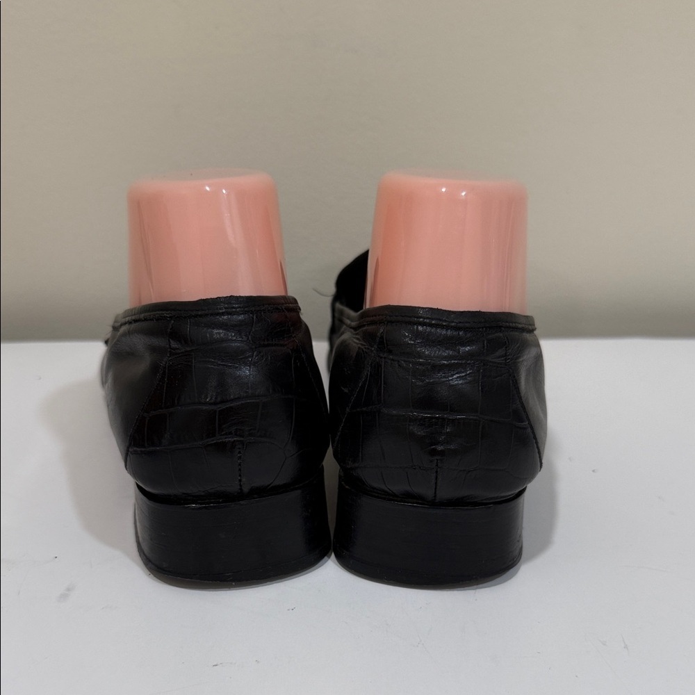 Brighton Black Loafers with Silver Accents - Picture 5 of 7
